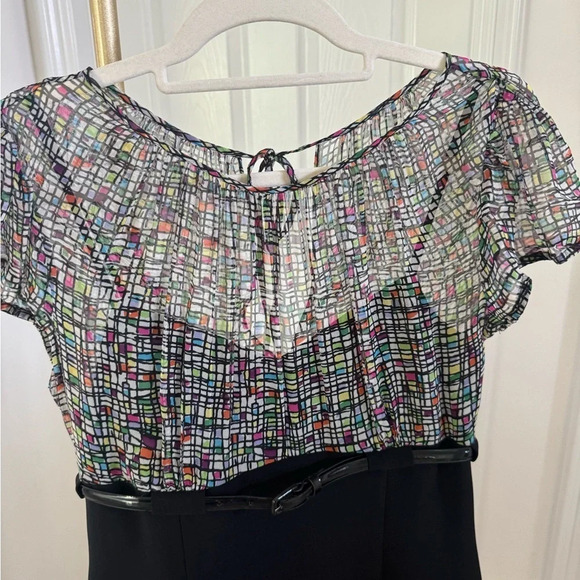 Tahari size 6 belted dress - Picture 2 of 9